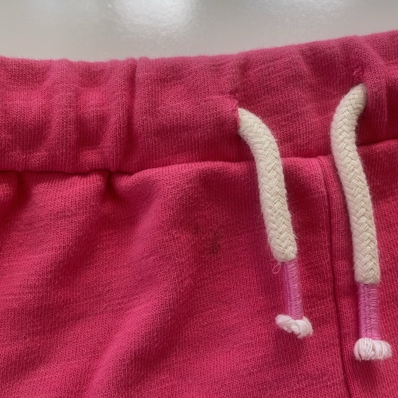 Boden Little Girls Pink Embroidered Pom Pom Trim French Terry Shorts Size 5Y - Picture 4 of 6